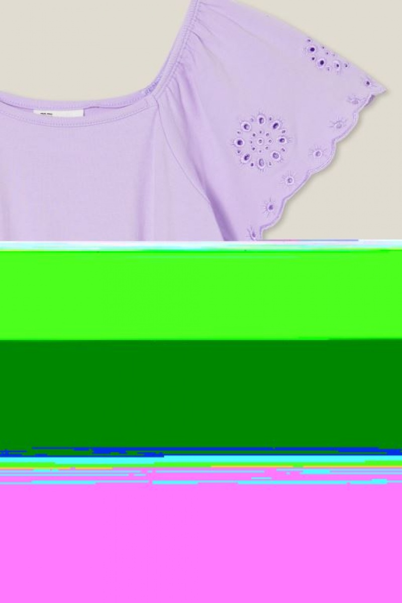 Cotton On Sia Short Sleeve Girls' Dress Purple | d6qlwPHkGPP