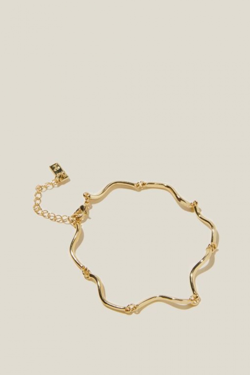 Cotton On Single Bracelet Women\'s Jewellery Gold | PgCPJnGS3oV