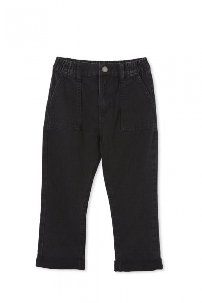 Cotton On Skate Fit Boys' Jeans Black | TCXcU3yO2AY