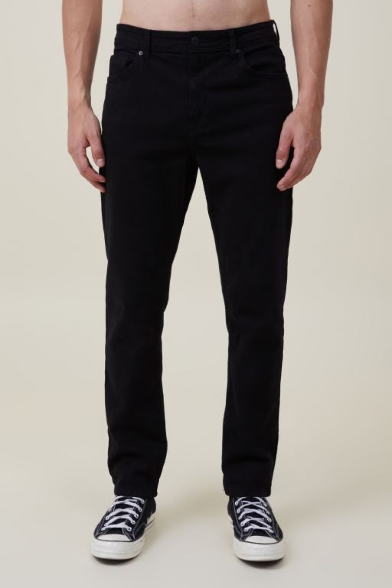 Cotton On Slim Straight Jean Men's Pants Black | GkCD9zCgD1R