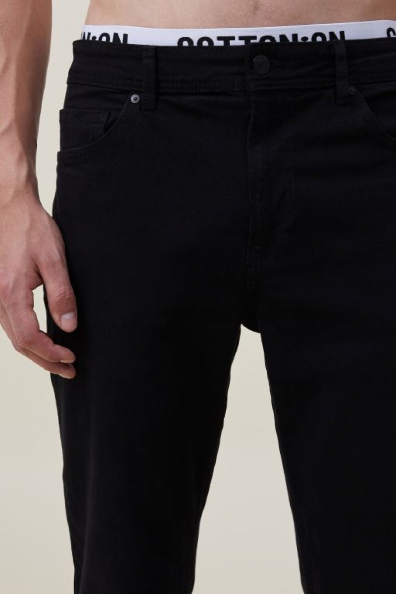 Cotton On Slim Straight Jean Men's Pants Black | GkCD9zCgD1R