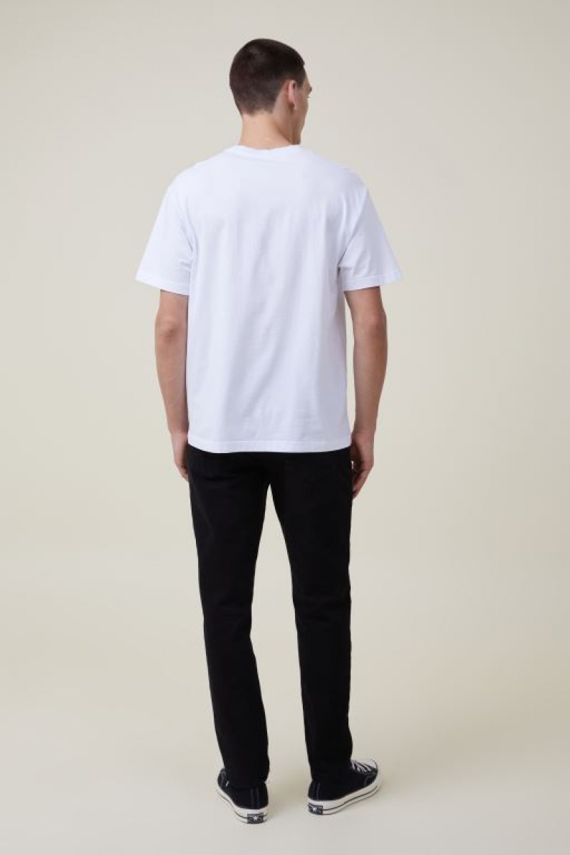 Cotton On Slim Straight Jean Men's Pants Black | GkCD9zCgD1R