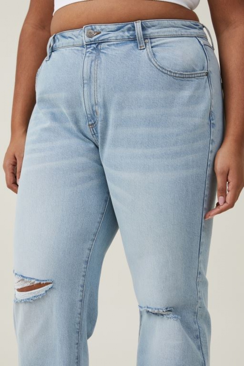 Cotton On Slim Straight Jean Women's Pants Blue | PI3dGKnH4TM