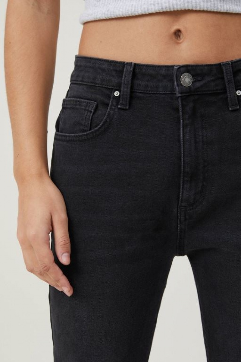 Cotton On Slim Straight Jean Women's Pants Black | 2cRAs8KjAfe