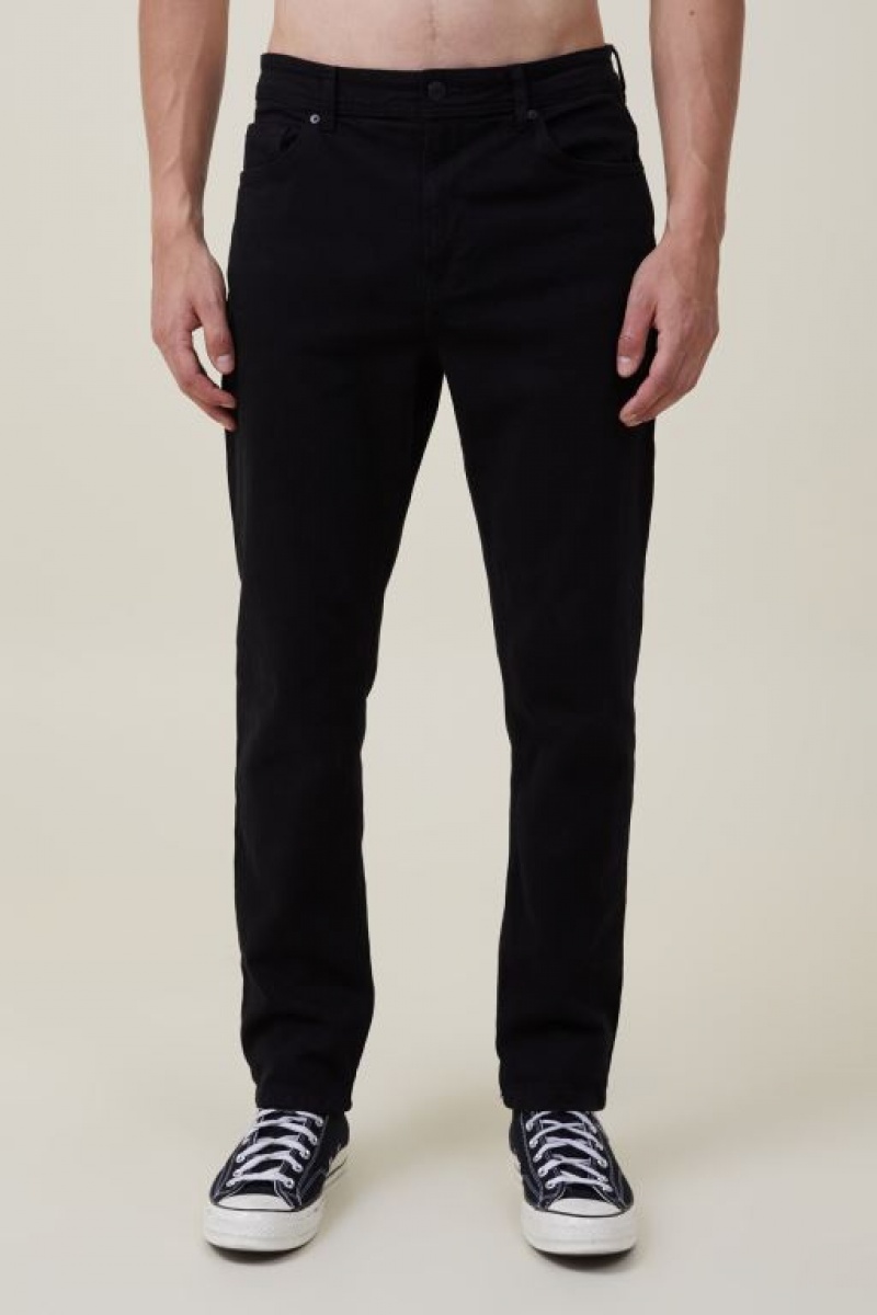 Cotton On Slim Straight Men's Jeans Black | ihYpbDRFy5j