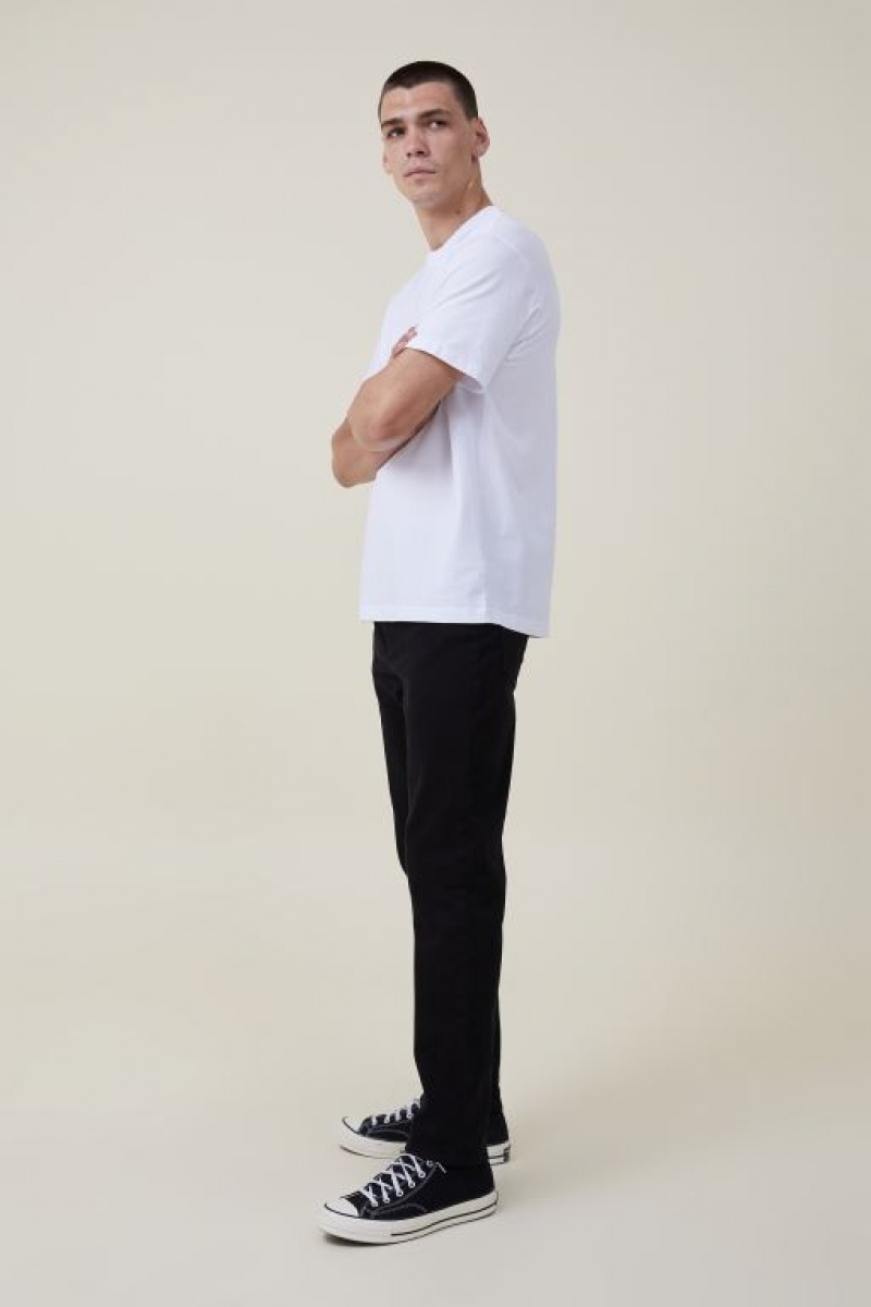 Cotton On Slim Straight Men's Jeans Black | ihYpbDRFy5j
