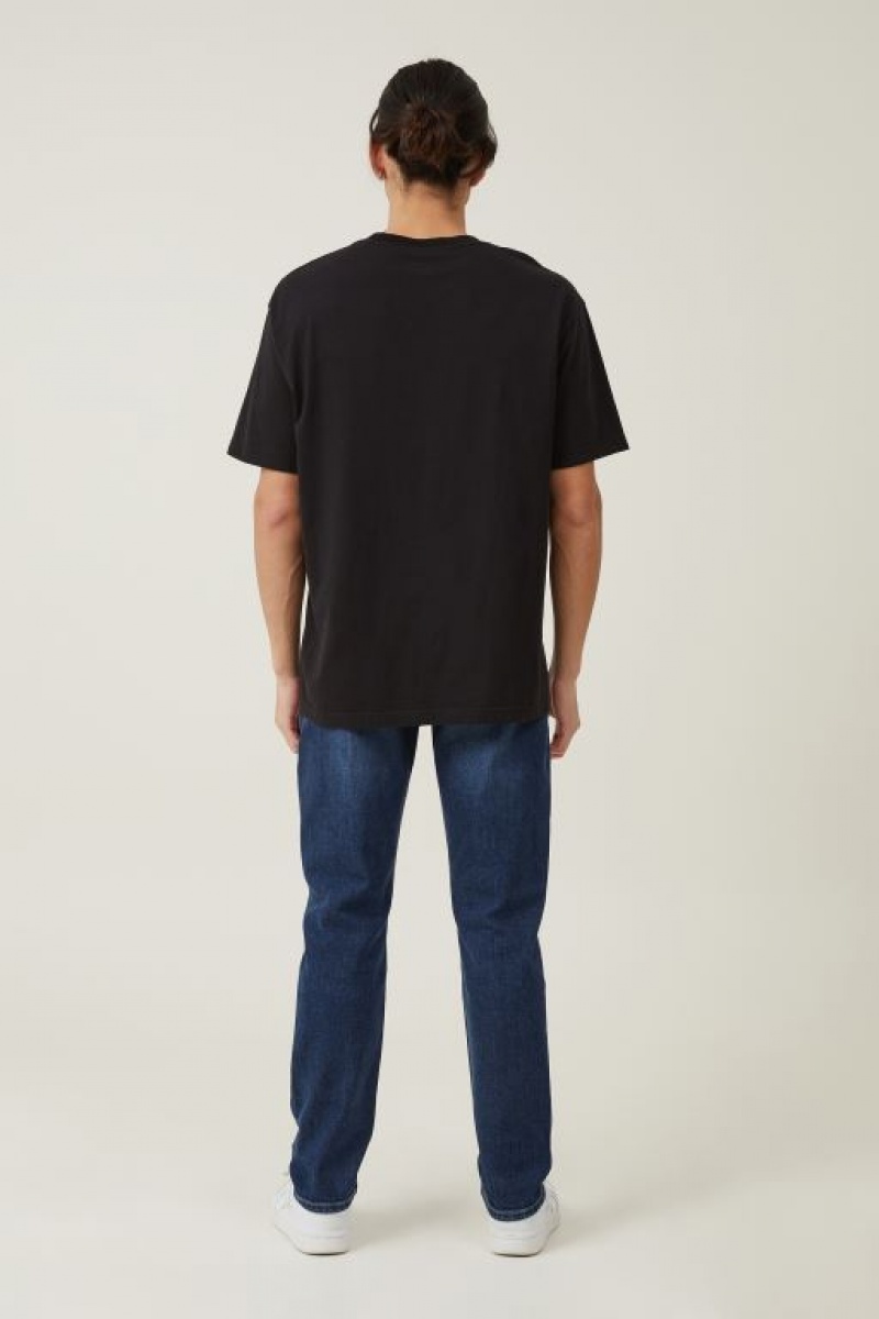 Cotton On Slim Straight Men's Jeans Blue | uX9gXZ4GQym