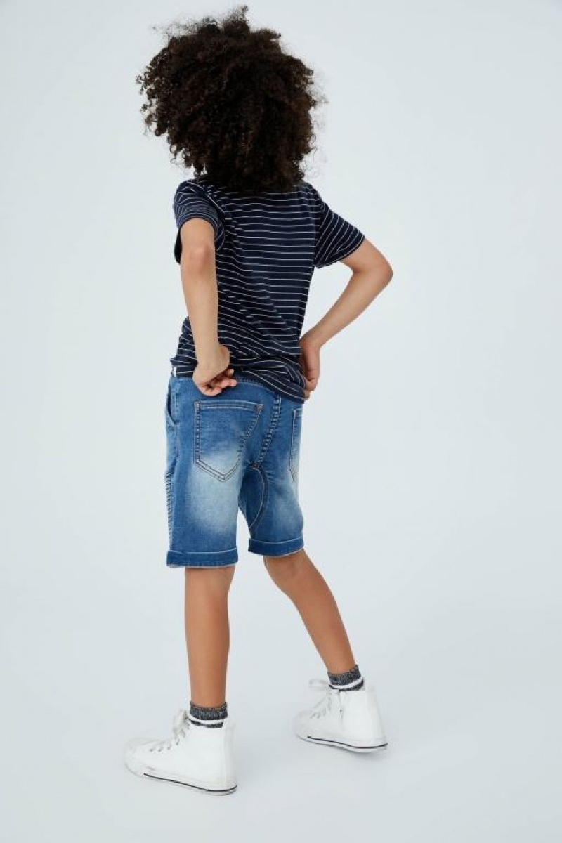 Cotton On Slouch Fit Boys' Shorts Blue | mM6BFag9GJq