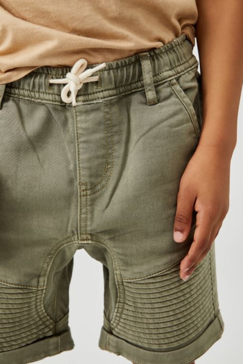 Cotton On Slouch Fit Boys' Shorts Green | PT3SteTggKn