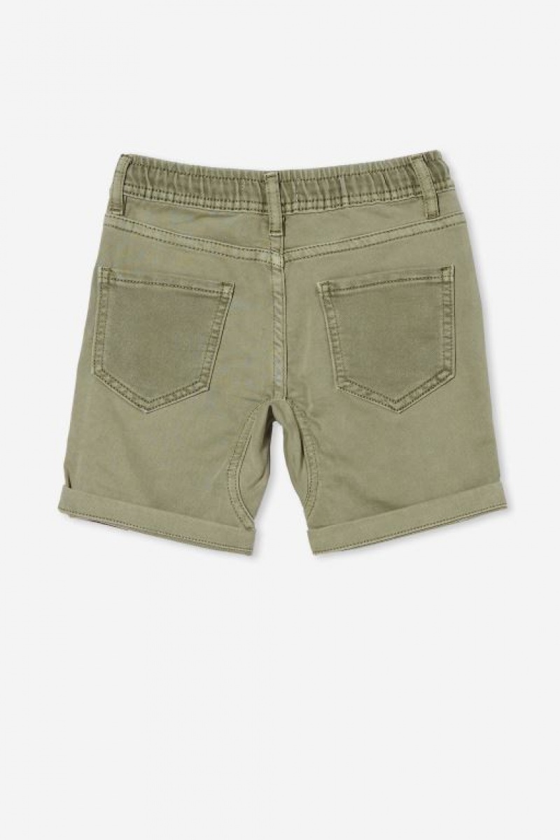 Cotton On Slouch Fit Boys' Shorts Green | PT3SteTggKn
