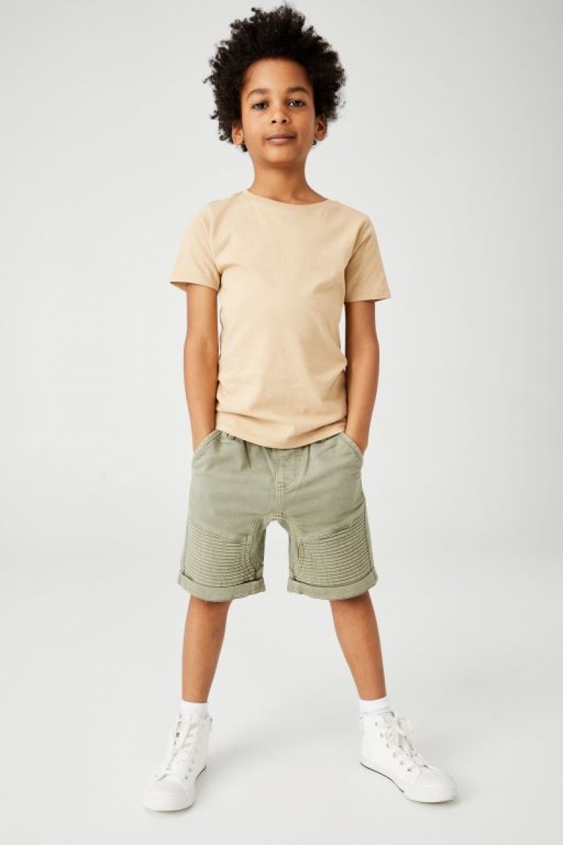 Cotton On Slouch Fit Boys\' Shorts Green | PT3SteTggKn