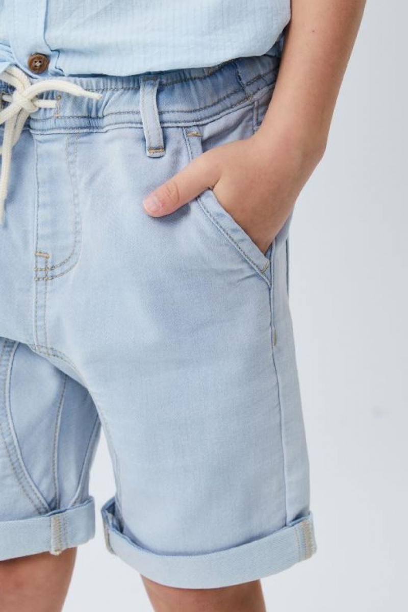 Cotton On Slouch Fit Boys' Shorts Light Blue | QcEJQw8CwNZ