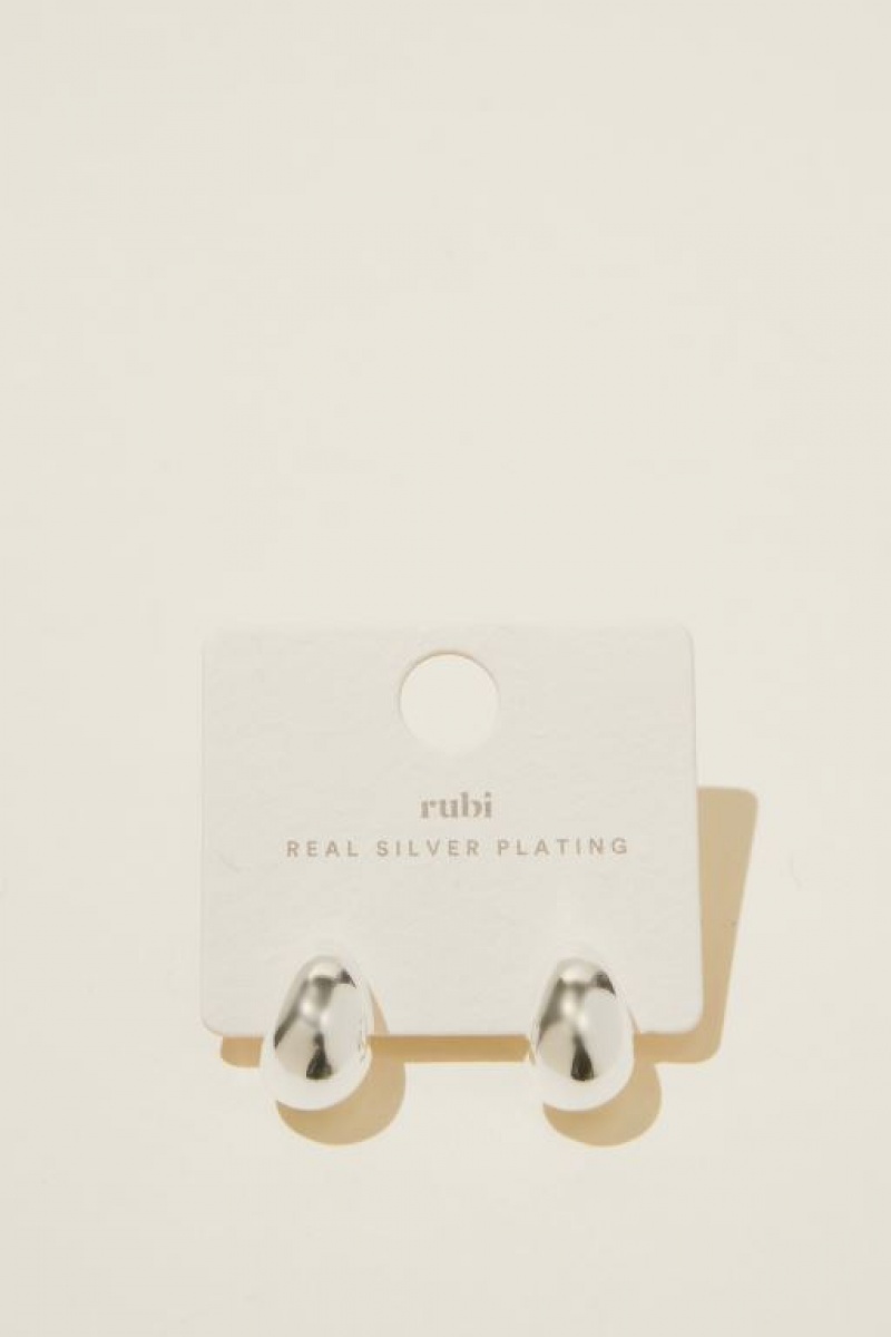 Cotton On Small Charm Earring Women's Jewellery Silver | HzTxX9kmXhG