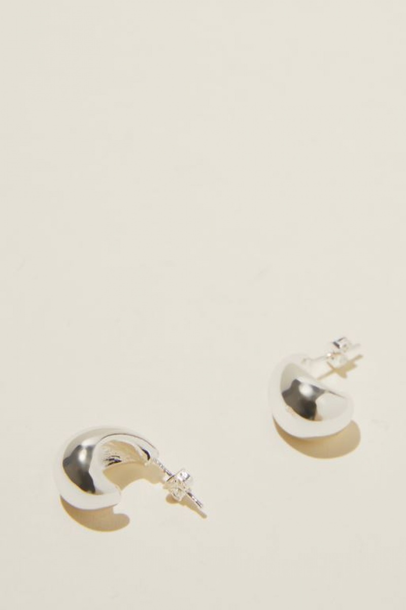 Cotton On Small Charm Earring Women\'s Jewellery Silver | HzTxX9kmXhG