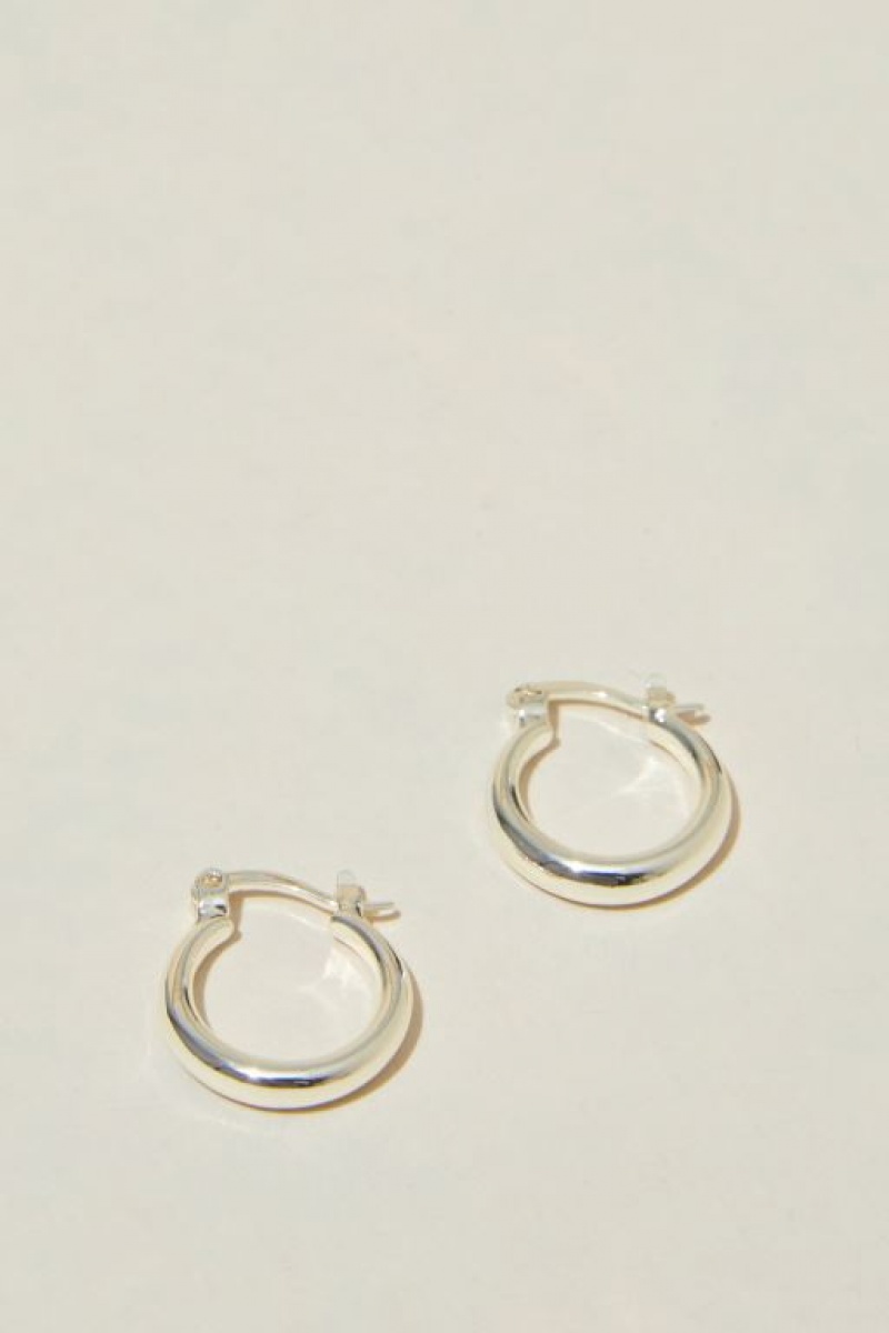 Cotton On Small Hoop Earring Women\'s Jewellery Silver | zWOY2iM7VYx
