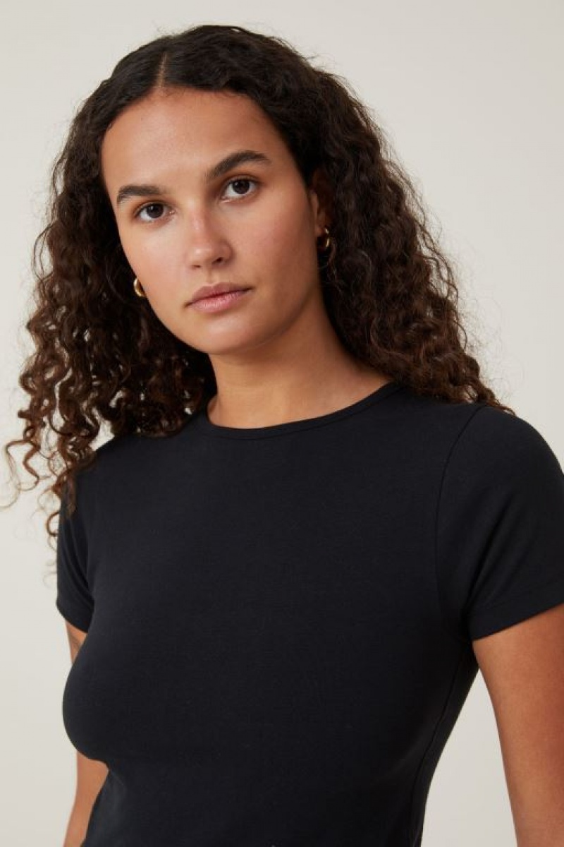 Cotton On Smooth High Crew Neck Women's Tanks White | 0shKIRDzLoo