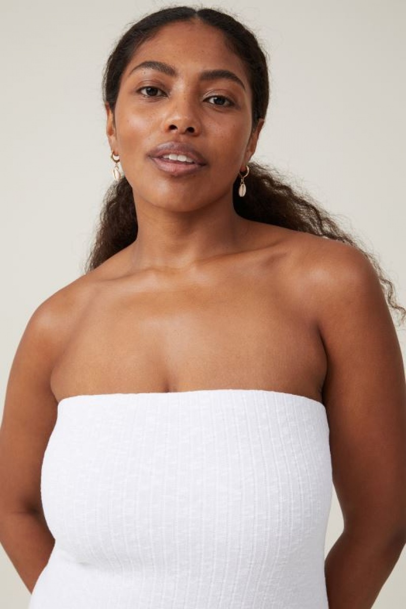 Cotton On Snow Tube Women's Maxi Dress White | h8aQwPZE5YA