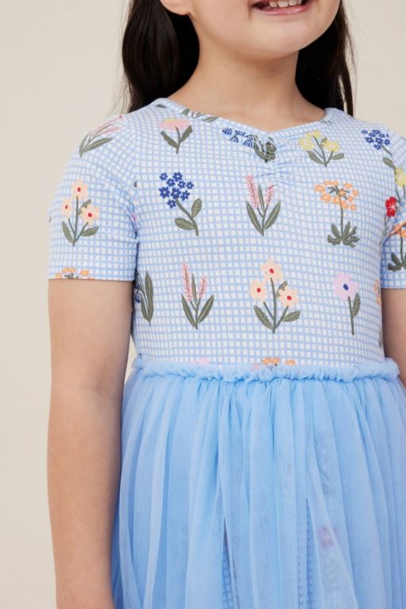 Cotton On Sophia Up Girls' Dress Blue | GkP1Kjqjvjj