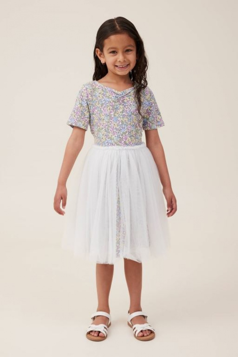 Cotton On Sophia Up Girls\' Dress Light Yellow | sT8MZ87P3xB