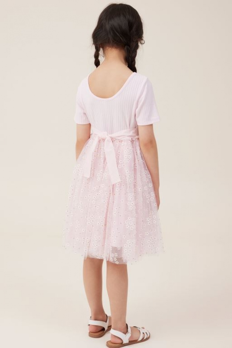 Cotton On Sophia Up Girls' Dress Pink | uNC2dN96oFV