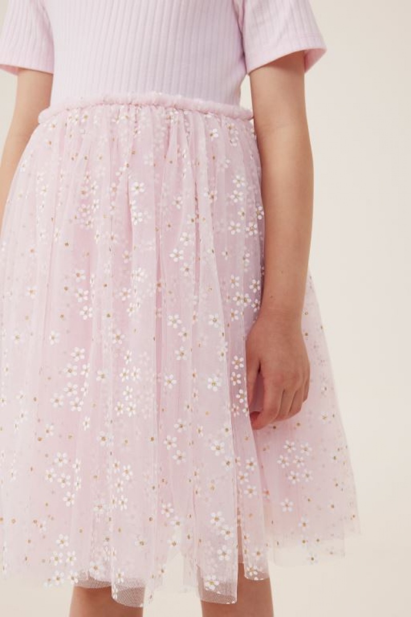 Cotton On Sophia Up Girls' Dress Pink | uNC2dN96oFV