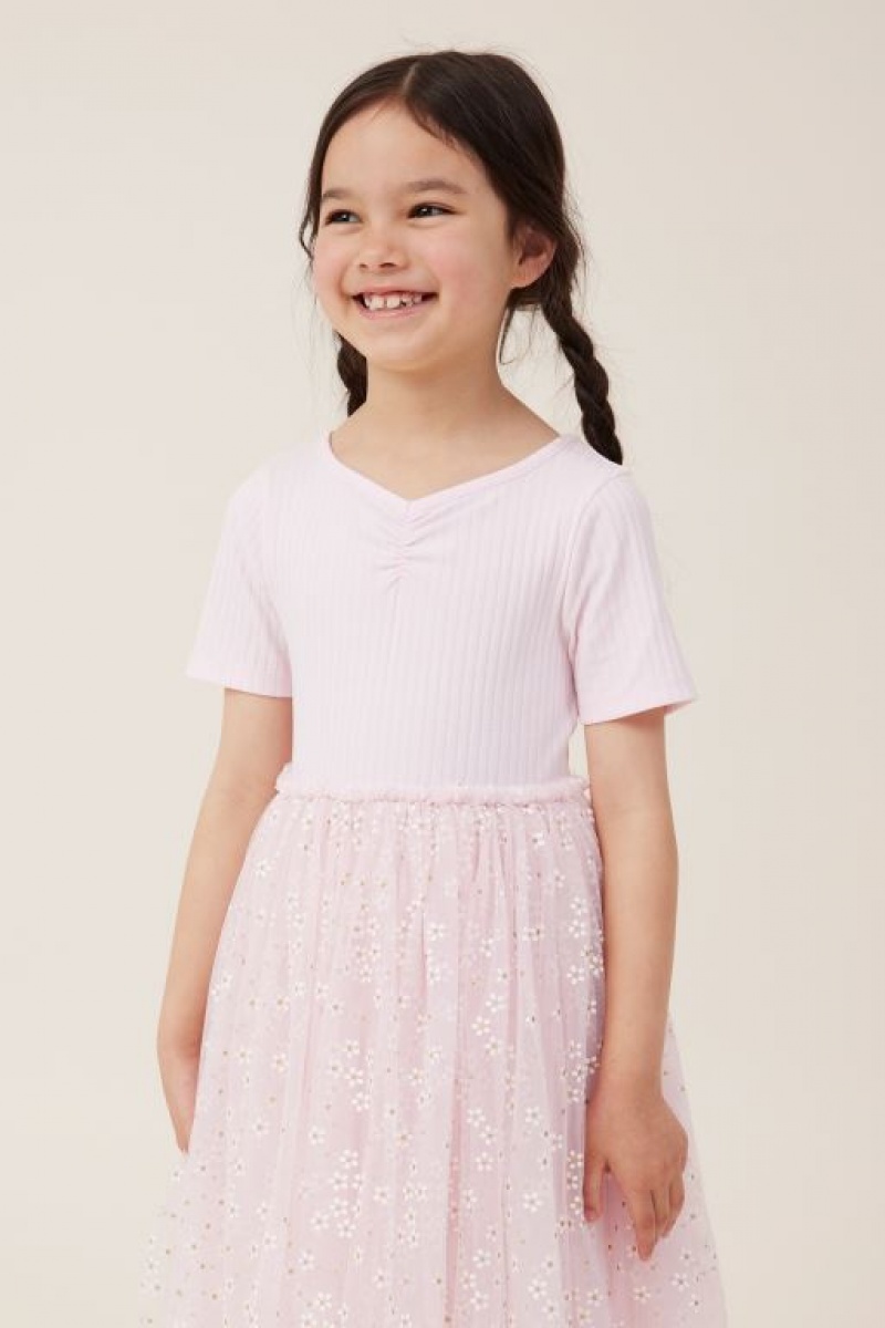 Cotton On Sophia Up Girls\' Dress Pink | uNC2dN96oFV