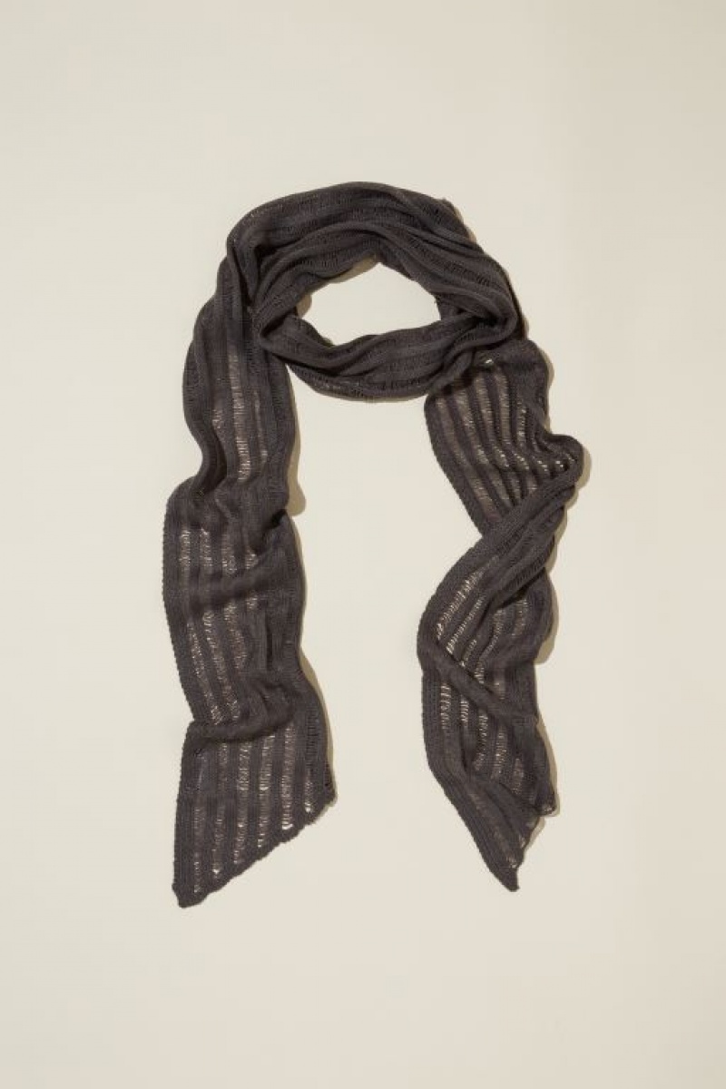 Cotton On Stella Skinny Scarf Women's Hats Grey | 1Z4L5y4RF83