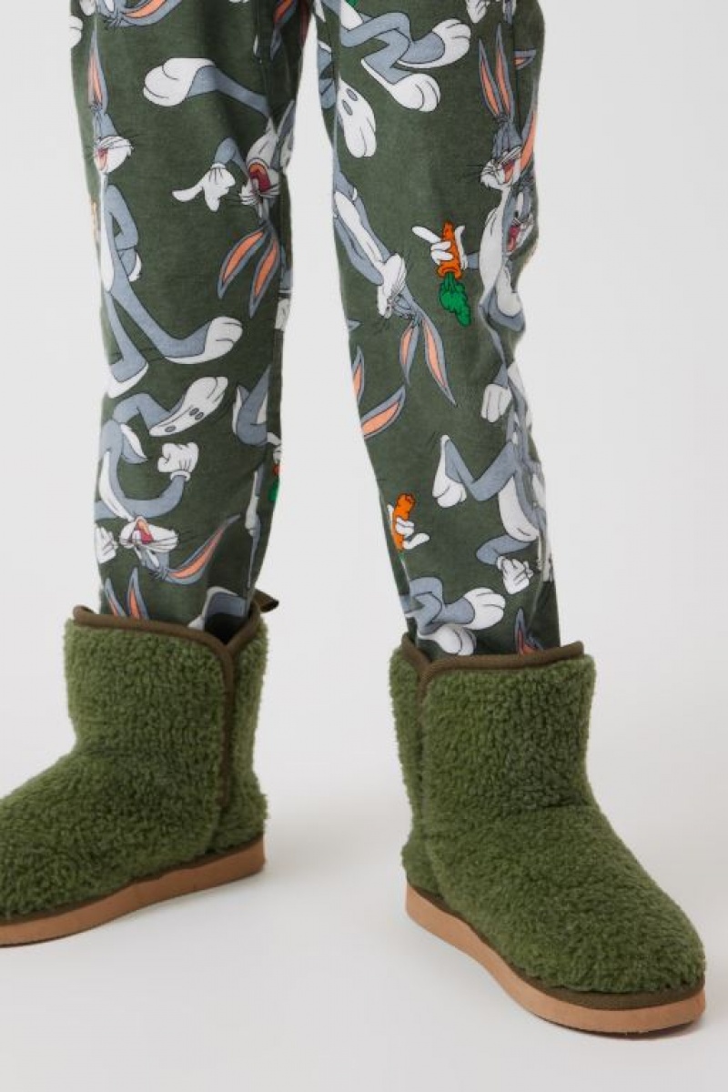 Cotton On Stevie Slipper Girls' Boots Green / Blue | vvO04fKwIlt