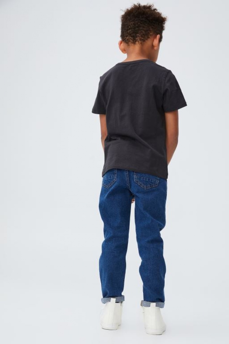 Cotton On Straight Fit Boys' Jeans Dark Blue | DpCCjUvSHKO