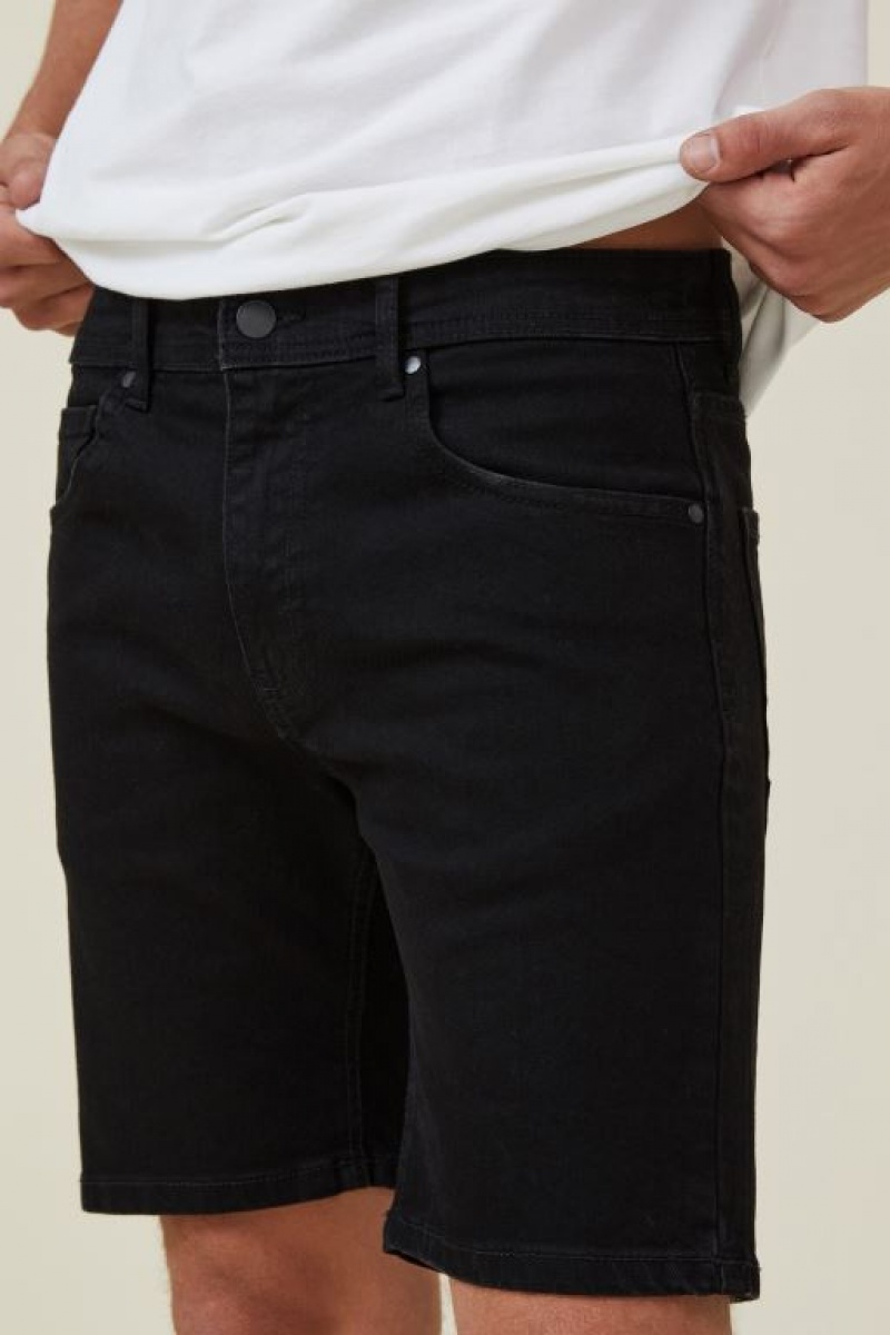 Cotton On Straight Men's Shorts Black | VaBq1aLiusQ