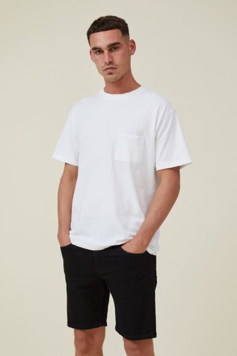 Cotton On Straight Men's Shorts Black | VaBq1aLiusQ