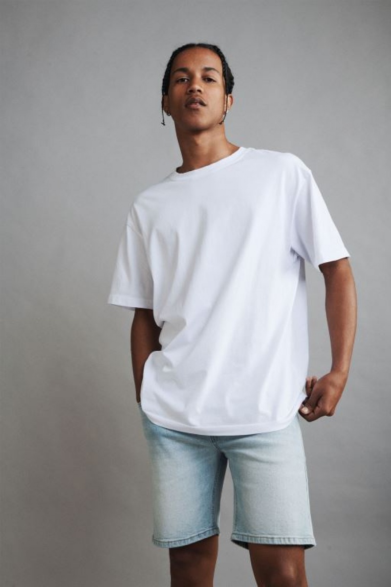 Cotton On Straight Men's Shorts Blue | XroH5sSDRGQ
