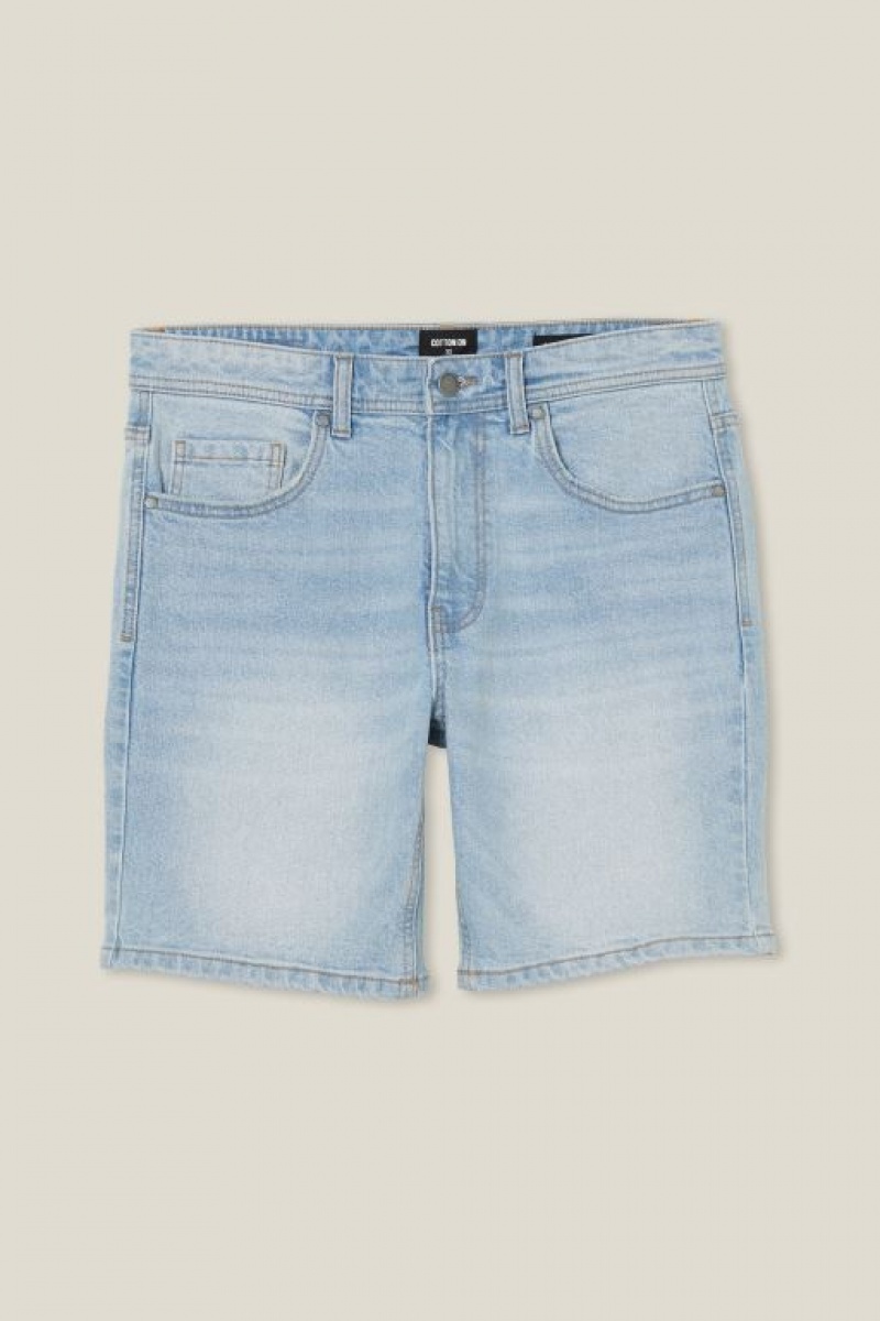 Cotton On Straight Men's Shorts Blue | XroH5sSDRGQ
