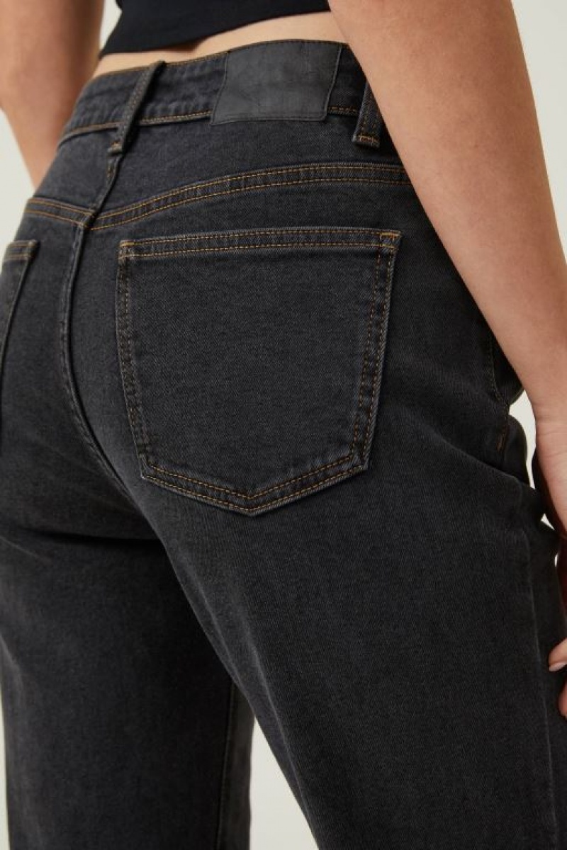 Cotton On Stretch Bootcut Flare Jean Women's Pants Black | uHRYBerYuai