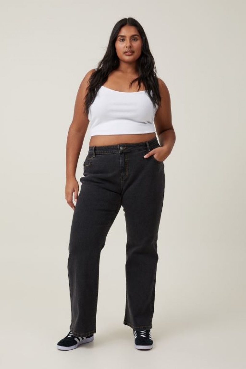 Cotton On Stretch Bootcut Flare Jean Women's Pants Black | uHRYBerYuai