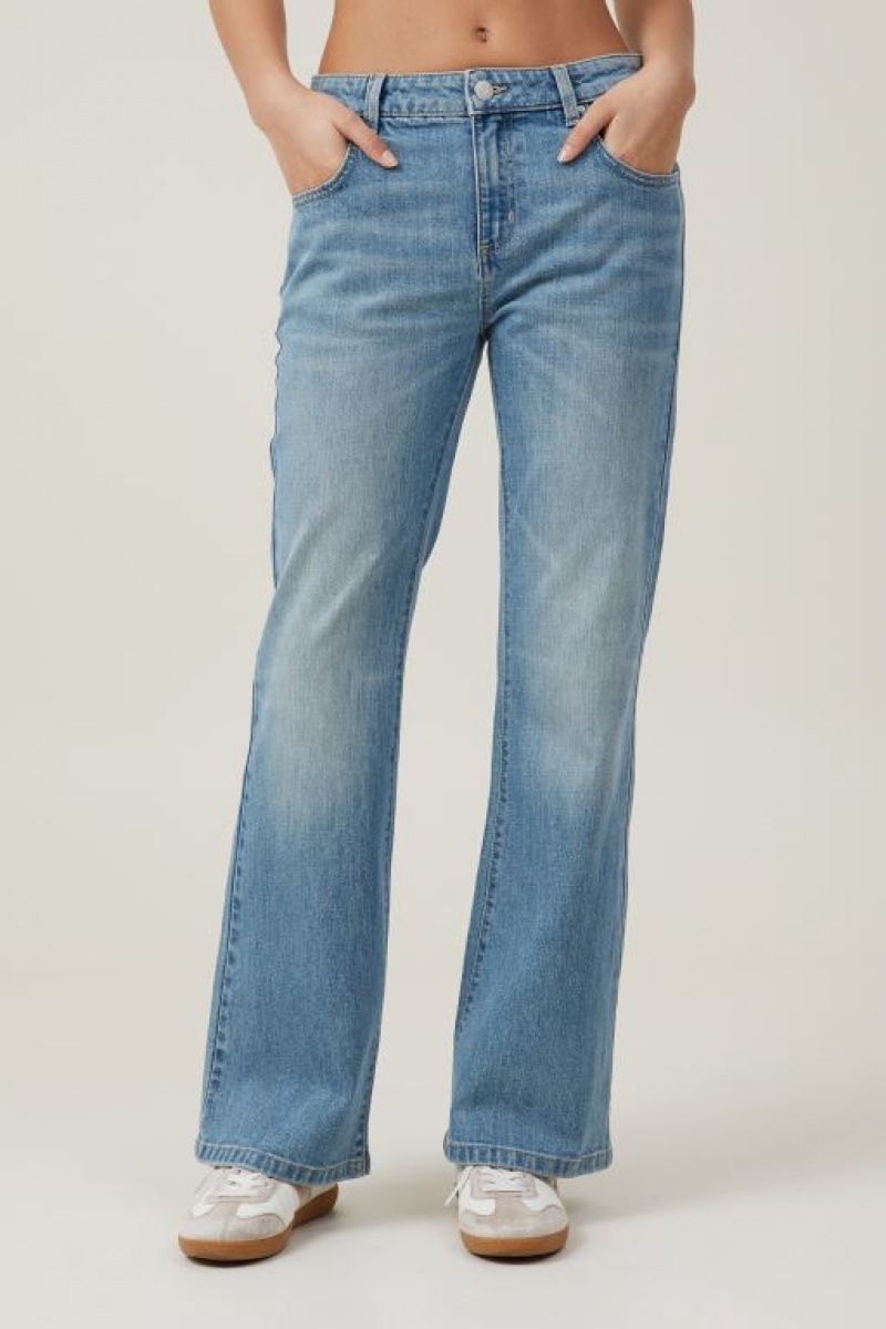 Cotton On Stretch Bootcut Flare Jean Women's Pants Blue | uI8yq1sYqxY