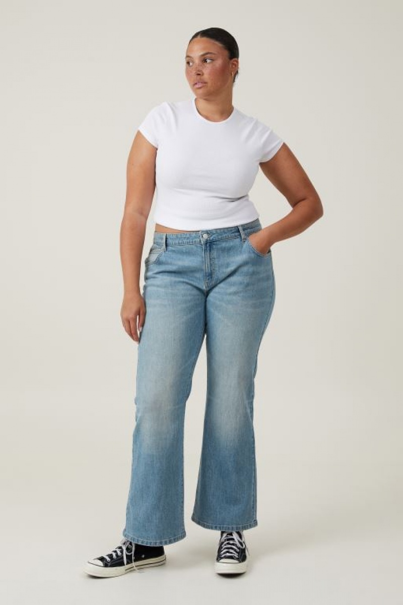 Cotton On Stretch Bootcut Flare Jean Women's Pants Blue | uI8yq1sYqxY