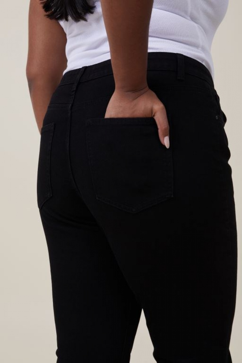 Cotton On Stretch Mom Jean Women's Pants Black | 7YZlXs08bXP