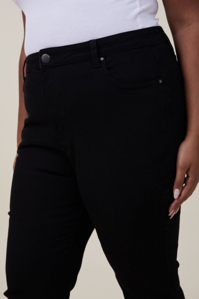 Cotton On Stretch Mom Jean Women's Pants Black | 7YZlXs08bXP