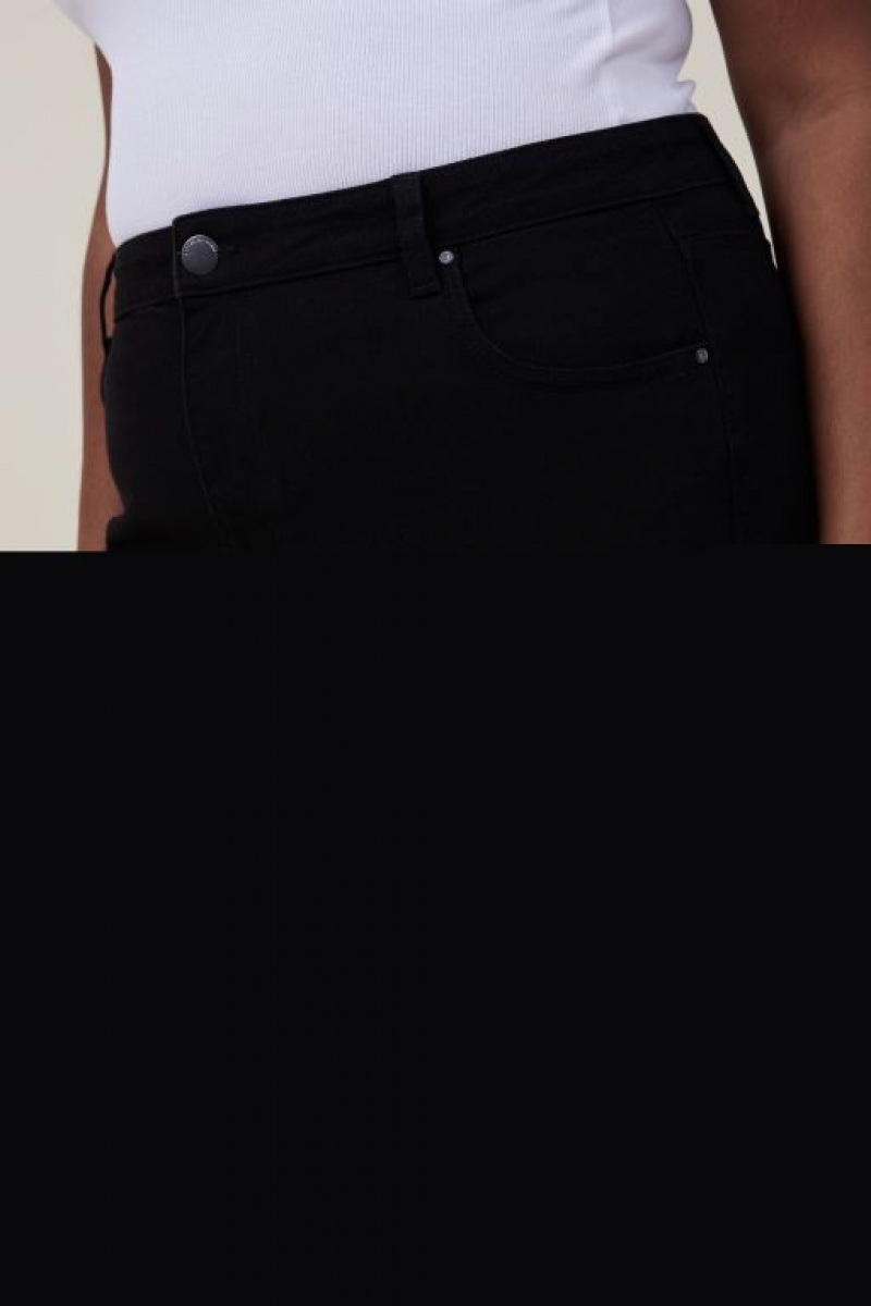 Cotton On Stretch Mom Women's Jeans Black | BPdLPwdjhew