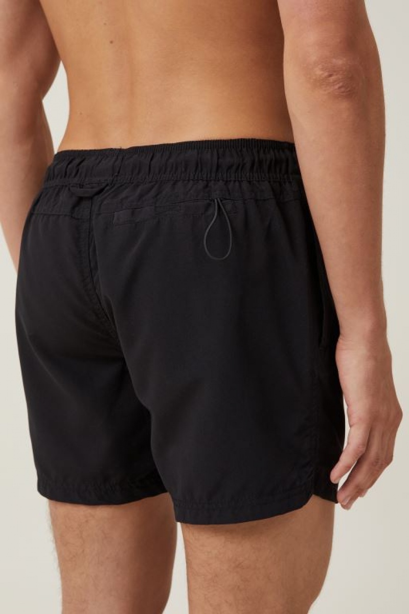 Cotton On Stretch Swim Men's Shorts Black | 2ZJA5JfpSBI