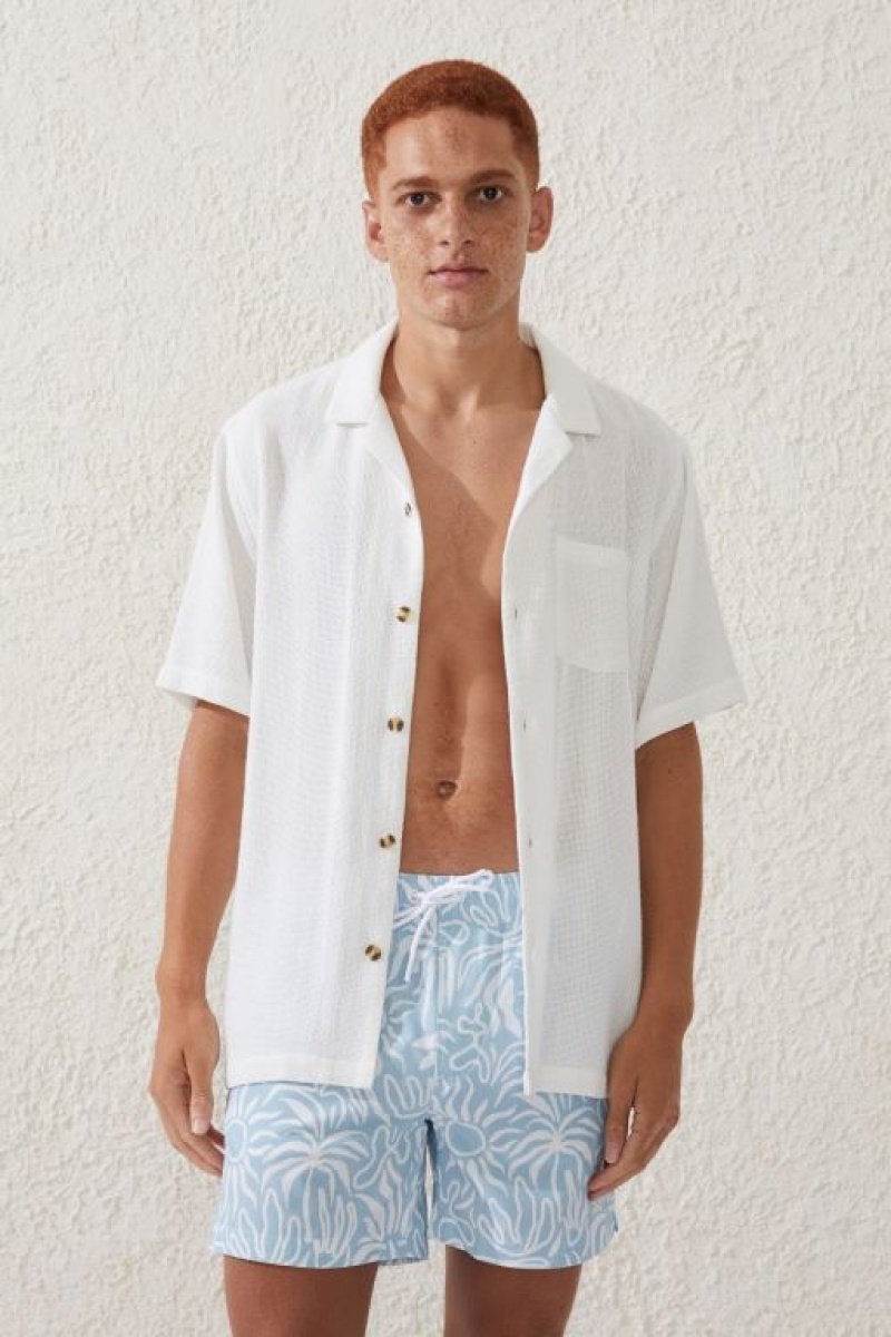 Cotton On Stretch Swim Men's Shorts Blue | OcXWY6igRj0