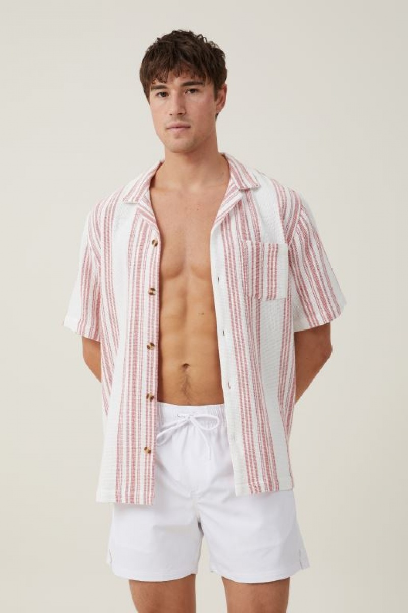 Cotton On Stretch Swim Men's Shorts White | ttvBcgktUw6