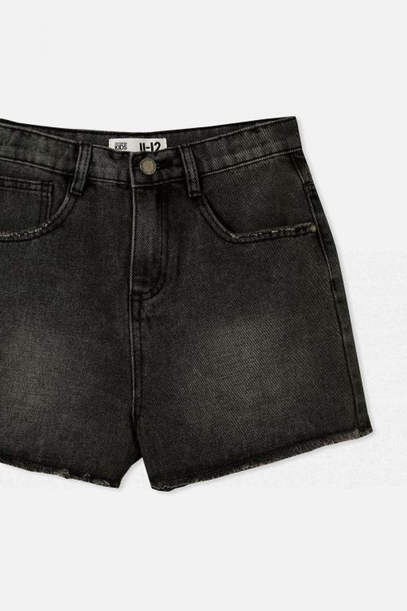 Cotton On Sully Denim Girls' Shorts Black Wash | D950NlI4pRy