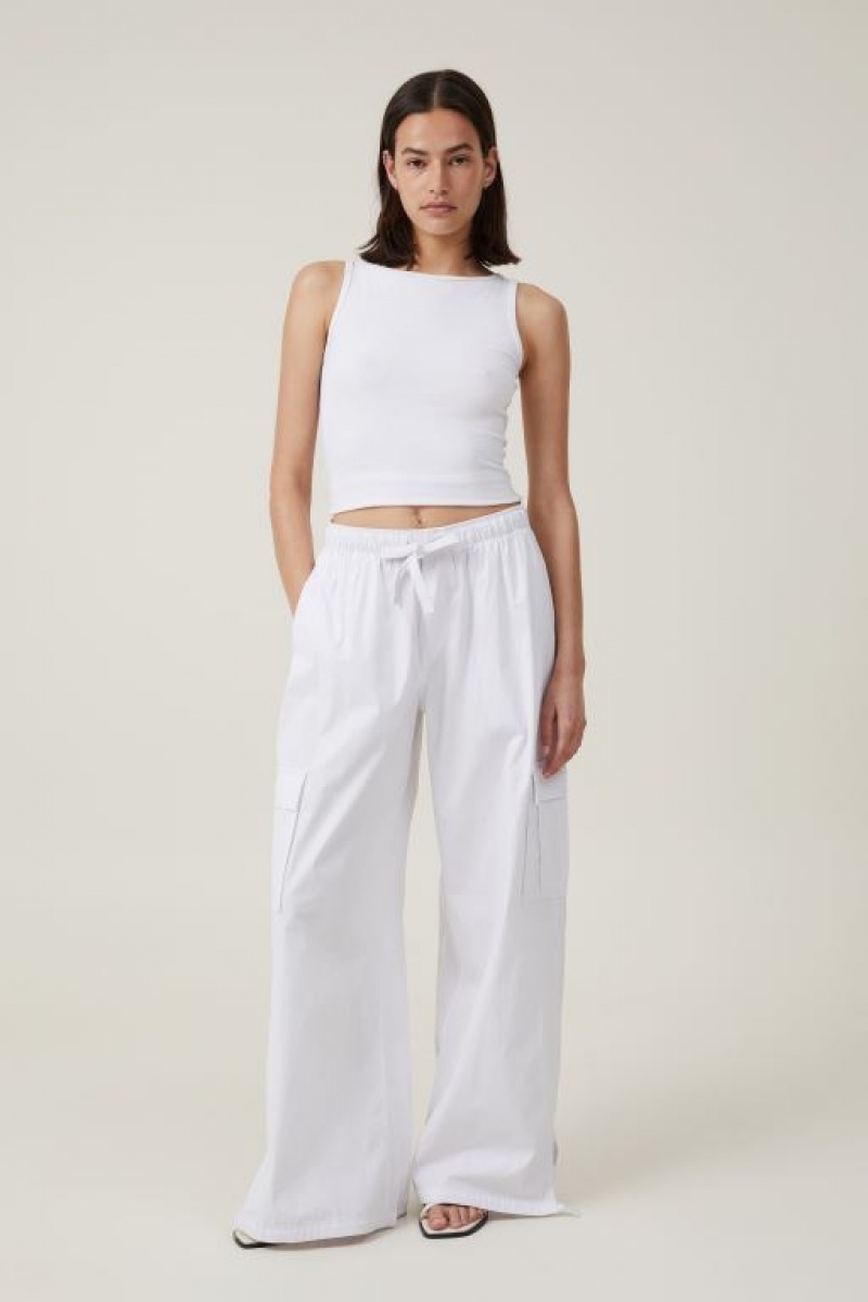 Cotton On Summer Cargo Women\'s Pants White | GIUI17RL2Cc