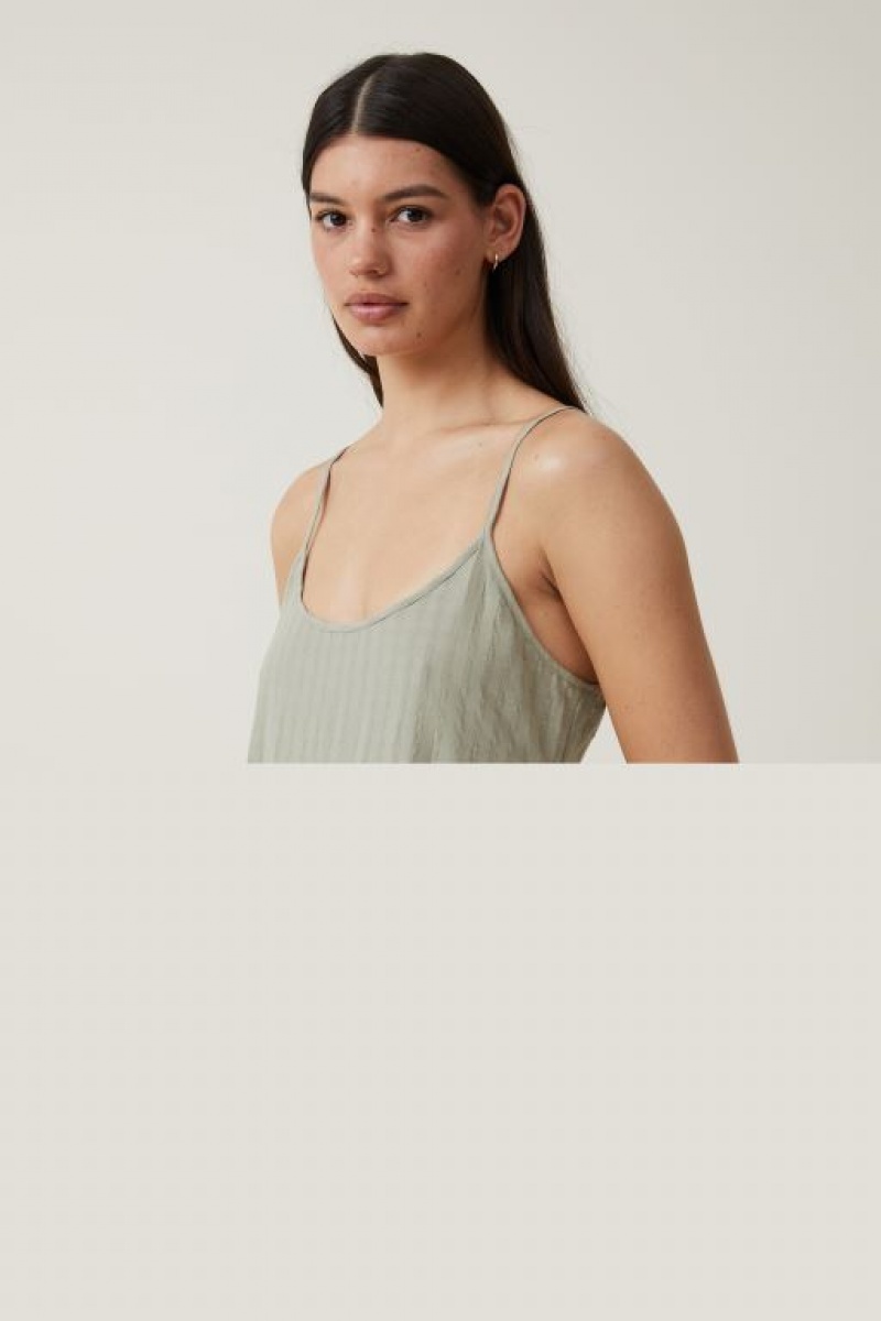 Cotton On Summer Tiered Women's Maxi Dress Olive | ixuCaN7dS9Y