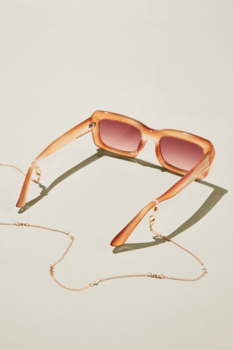 Cotton On Sunglass Chain Women's Jewellery Gold | GpPK2duPmWY