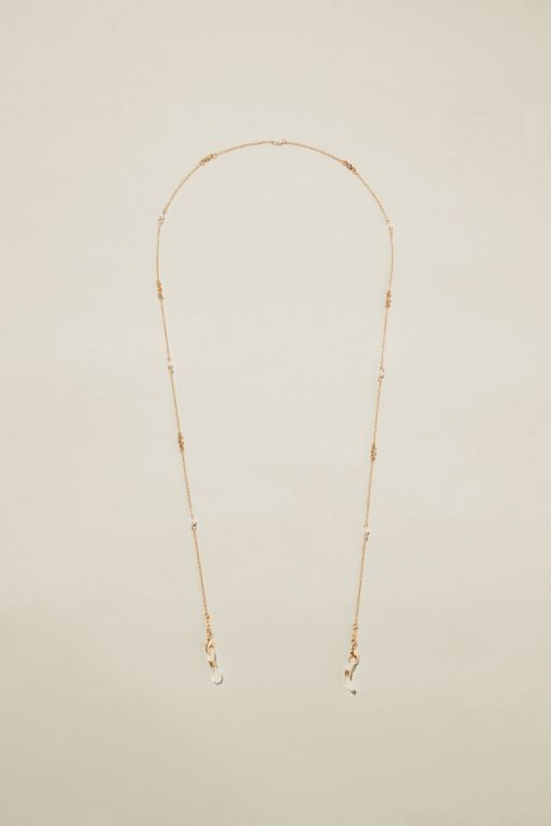 Cotton On Sunglass Chain Women\'s Jewellery Gold | GpPK2duPmWY
