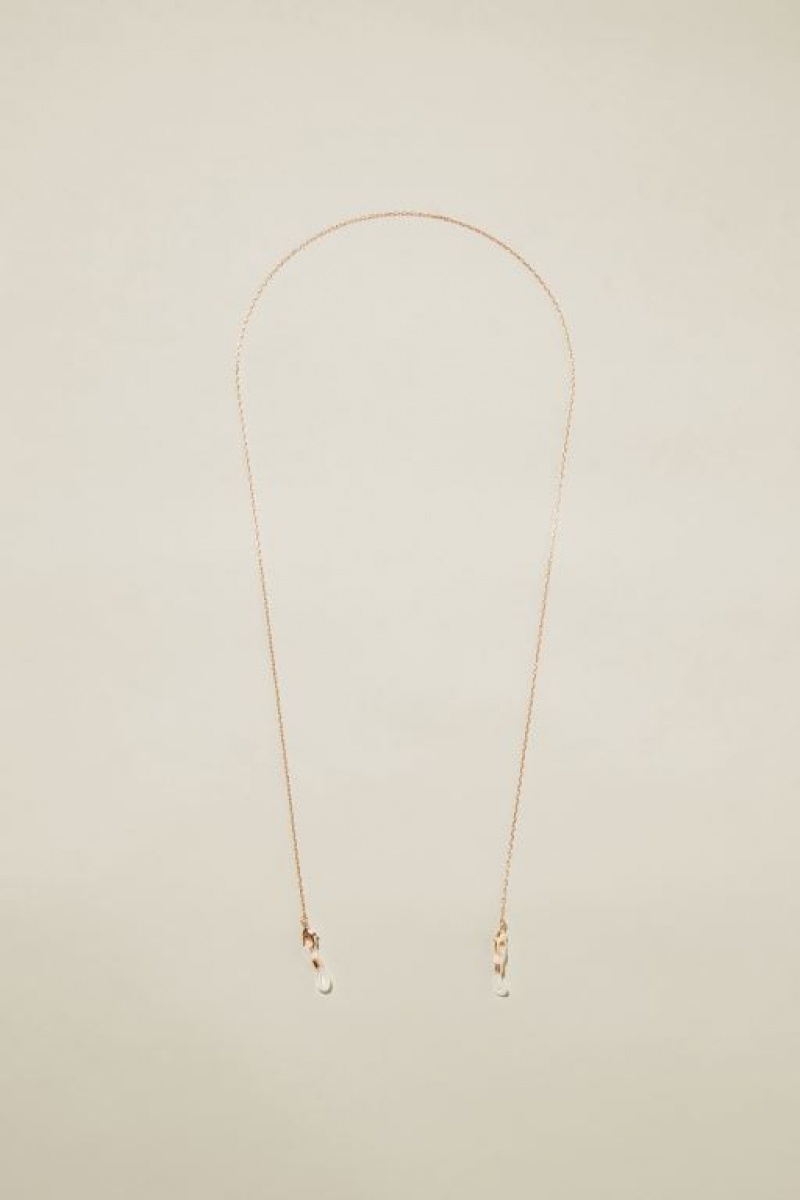 Cotton On Sunglass Chain Women\'s Jewellery Gold | WbW0rxm0W86