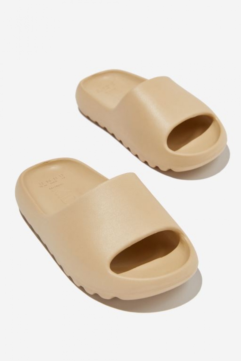 Cotton On Sunny Beach Slide Girls' Sandals Semolina | vopYoaZSDR8